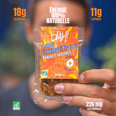 Valeurs barre energetique bAAM! agrumes