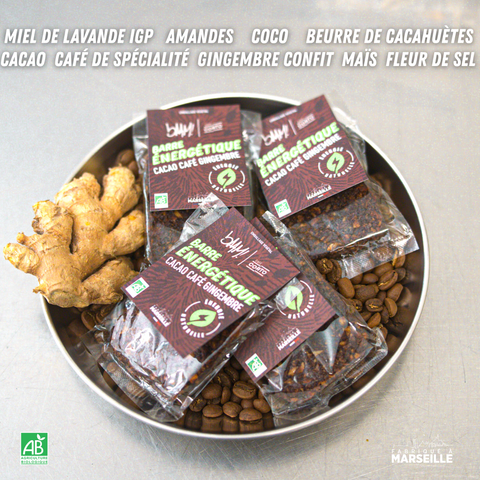 barre energetique bio bAAM! cafe ingredients