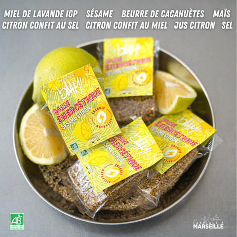 barre energetique bio bAAM! citron ingredients